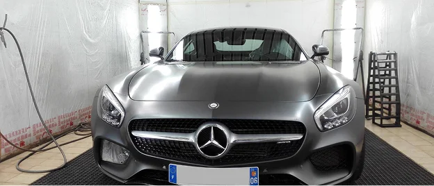carrosserie mercedes amg grise